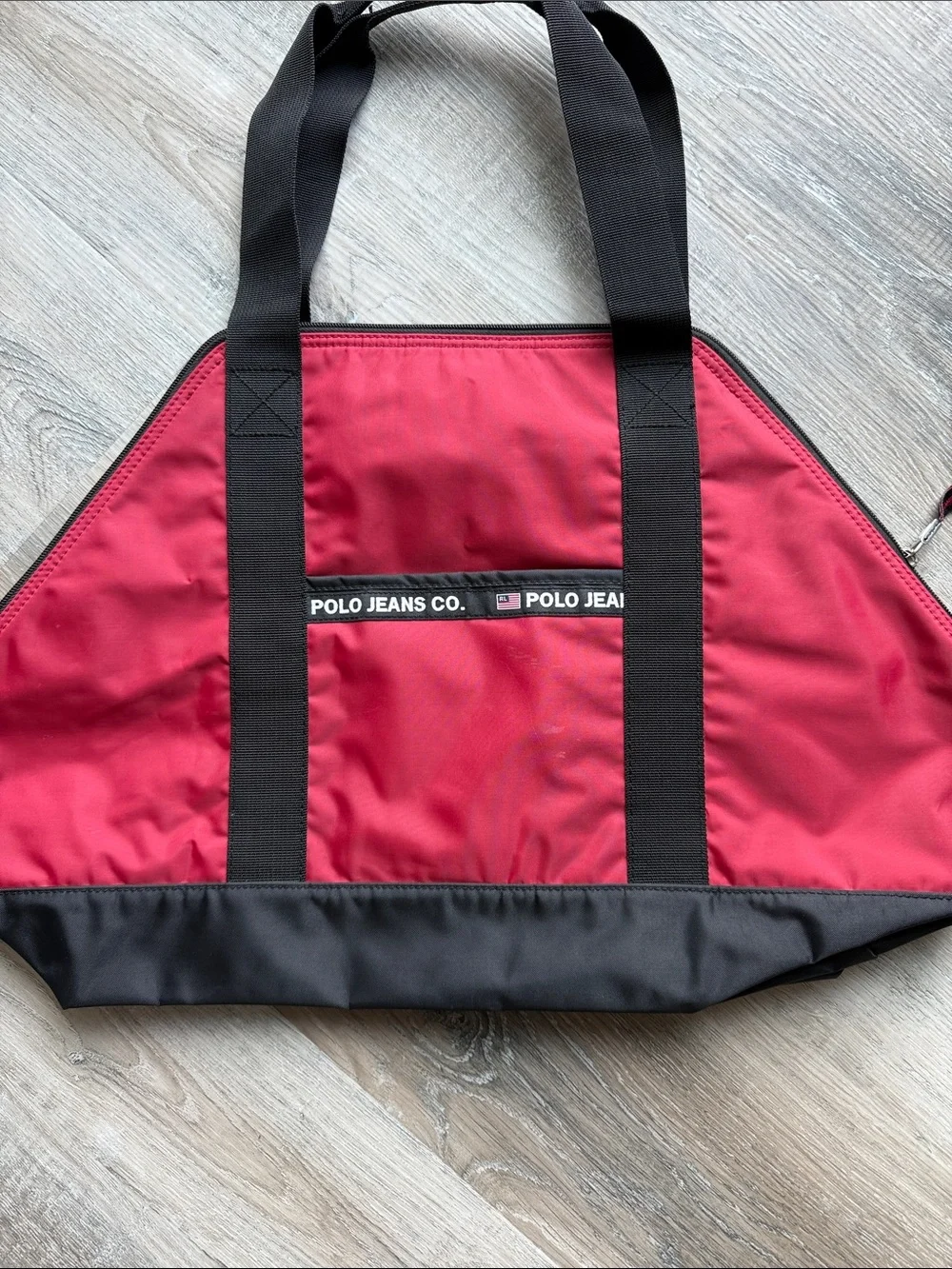 Vintage polo jeans co Red and Black Men’s Tote Bag